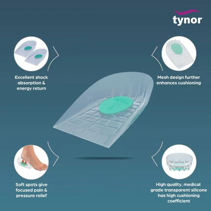 Tynor Heel Cushion Silicone (Pair) K-02