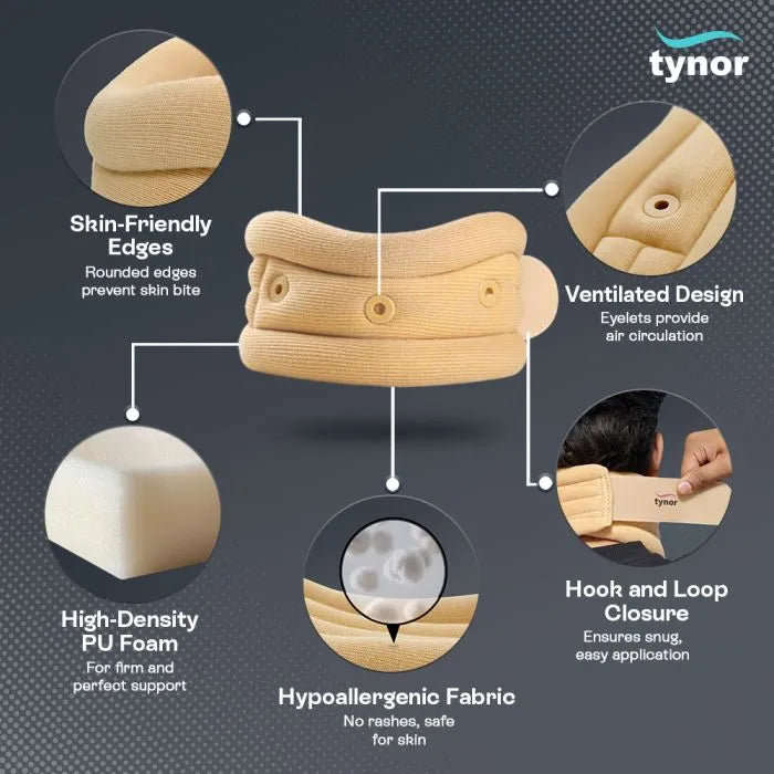 Tynor Cervical Collar Soft with Support B-02