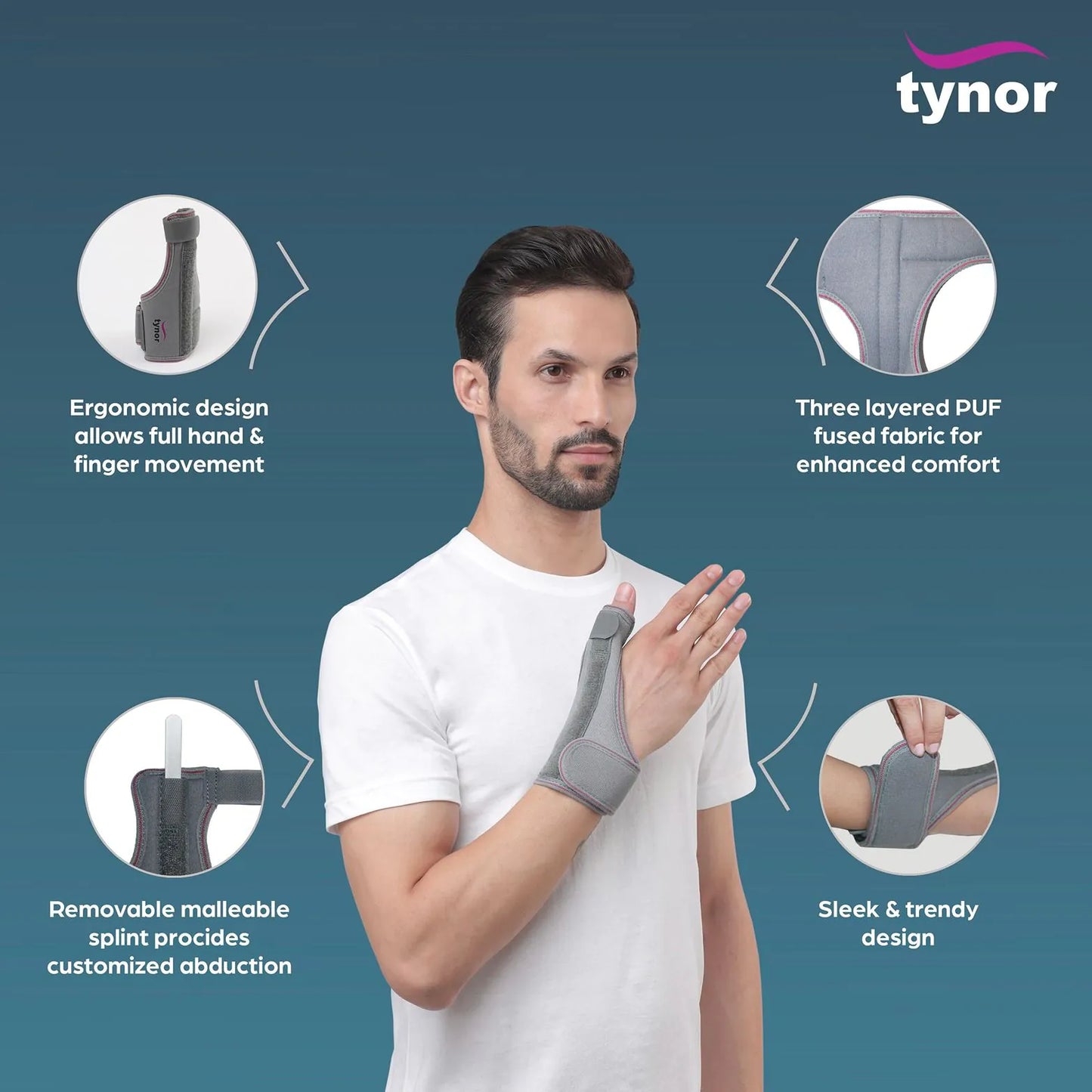 Tynor Thumb Spica Splint F-06 (Universal)