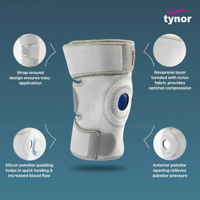 Tynor Knee Wrap (Neoprene) J-05 (Universal)