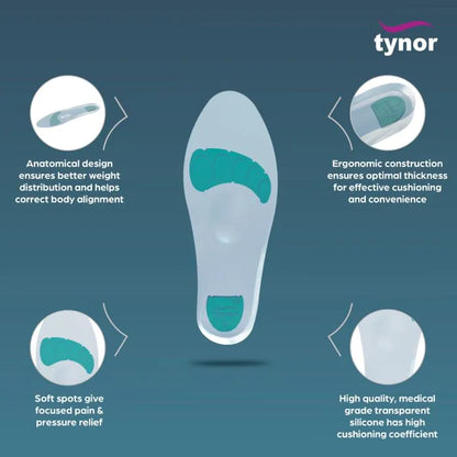 Tynor Insole Full Silicone (Pair) K-01