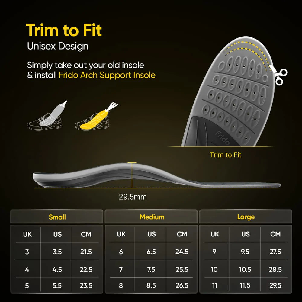 Frido Arch Support Insoles (Rigid)