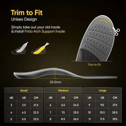 Frido Arch Support Insoles (Rigid)