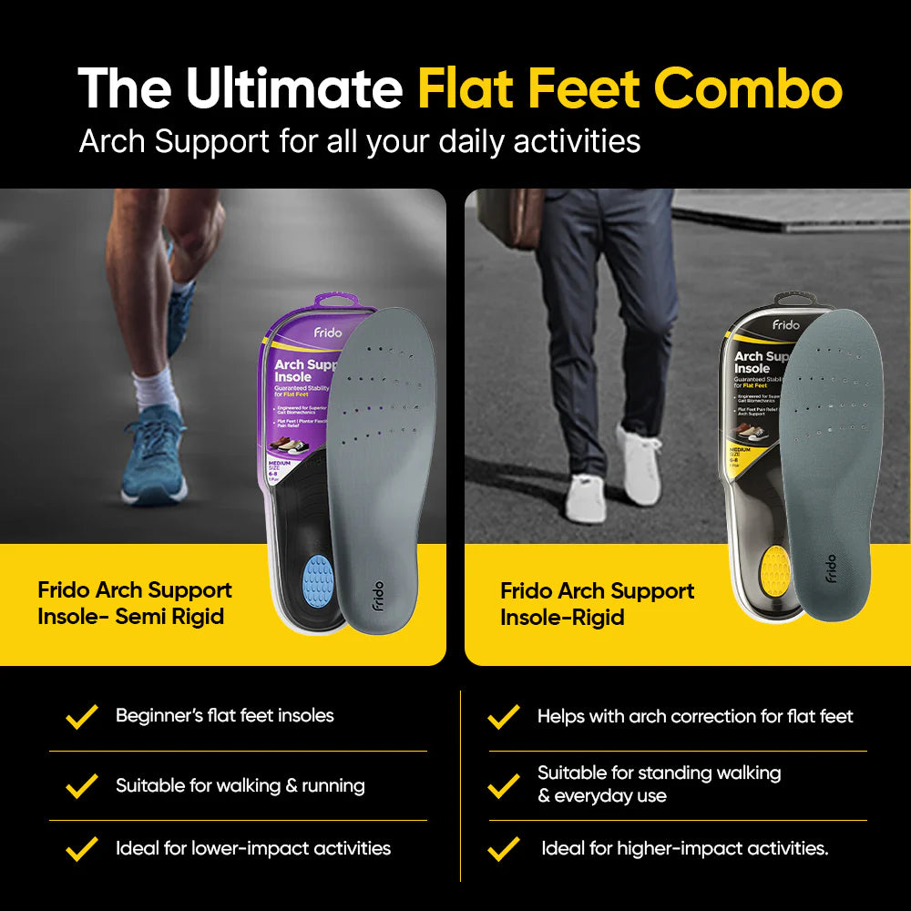 Frido Arch Support Insoles (Semi-Rigid)