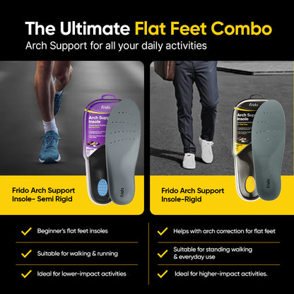 Frido Arch Support Insoles (Semi-Rigid)