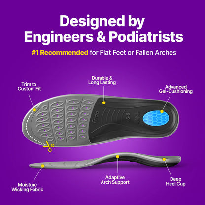 Frido Arch Support Insoles (Semi-Rigid)