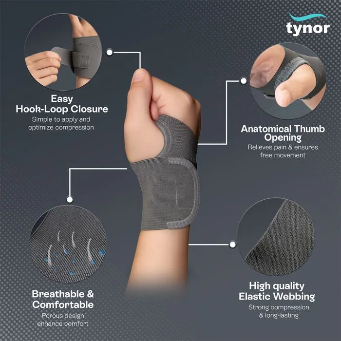 Tynor Wrist Brace with Thumb E-06 (Universal)