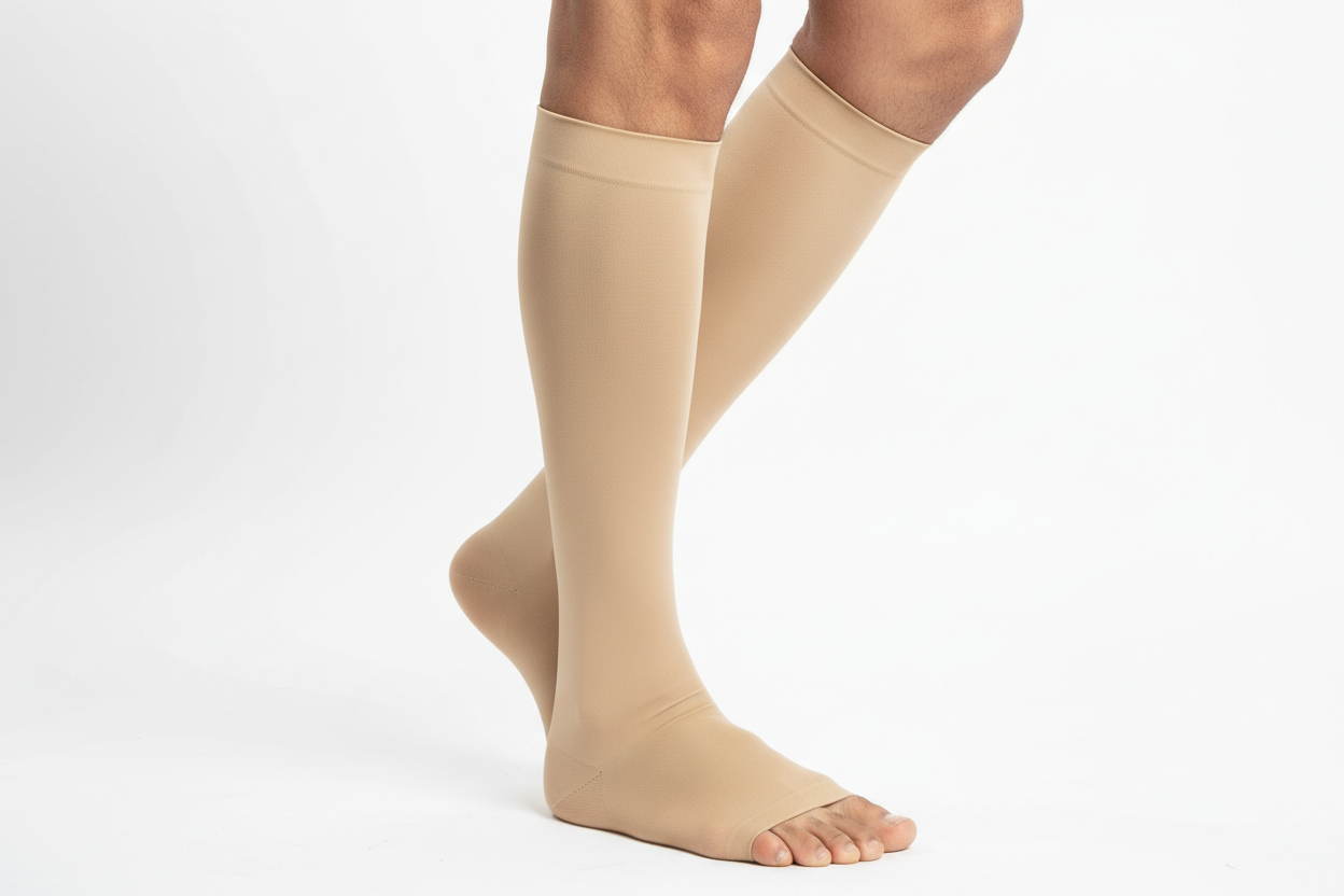 the feet should not be fully covered